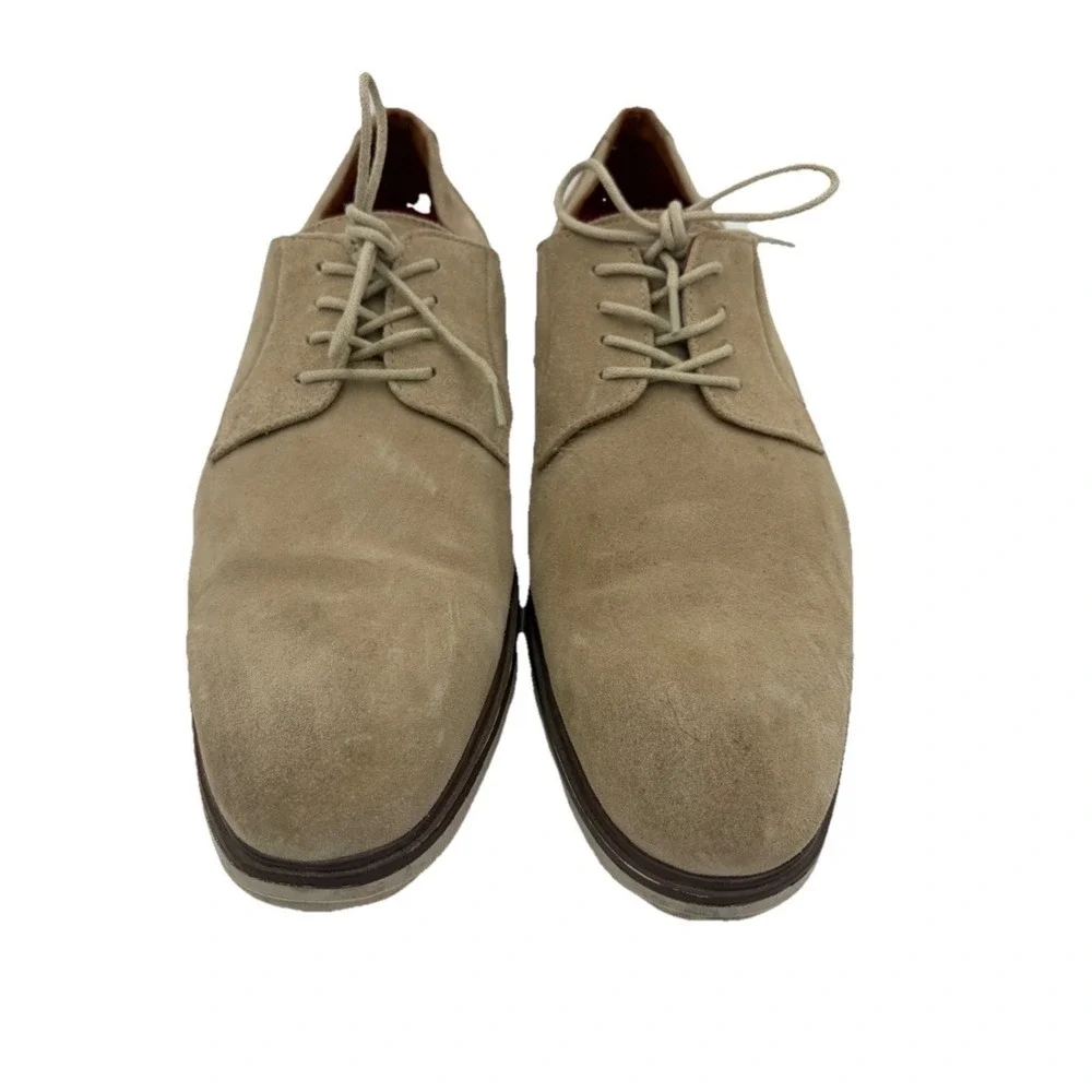 Stacy Adams Tayson Tan Suede Shoes‎ Oxford Derby Men 11 Redzone Minimalist READ